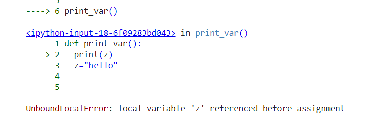 What is UnboundLocalError and reason for it - Study Experts